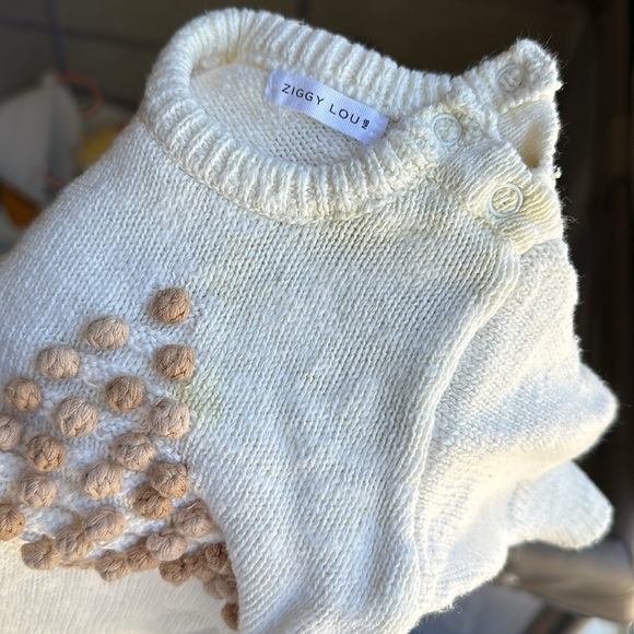 Ziggy Lou Christmas Tree Pom Pom Romper Jumper Knitted Onesie HTF - Picture 7 of 7